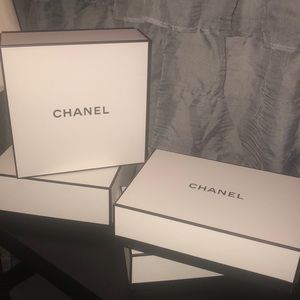Bundle of White/Black Rare Chanel Boxes!